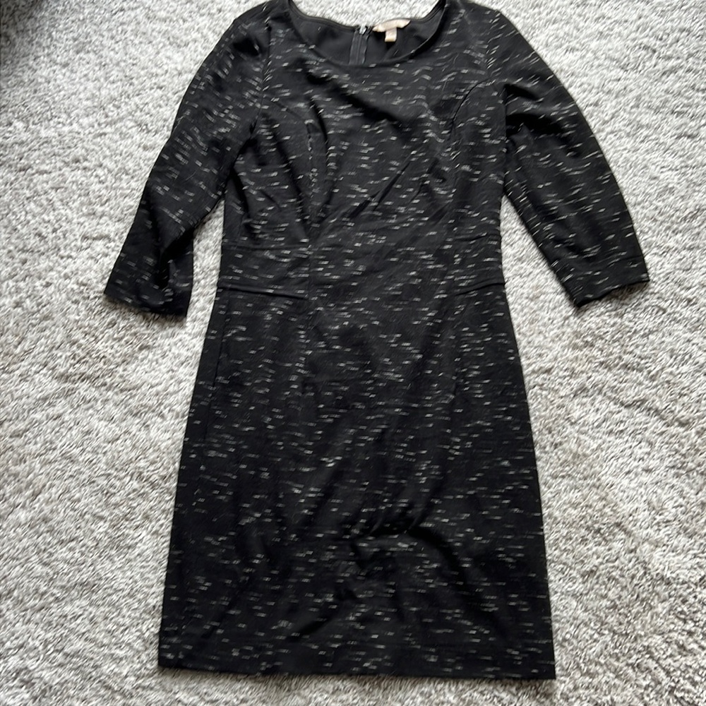 Banana Republic Black Pattern Dress 10